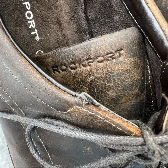 Rockport Trutech Brown Leather Cap Toe Oxford Casual Lace Shoes Mens Size 10.5 M - Picture 12 of 16